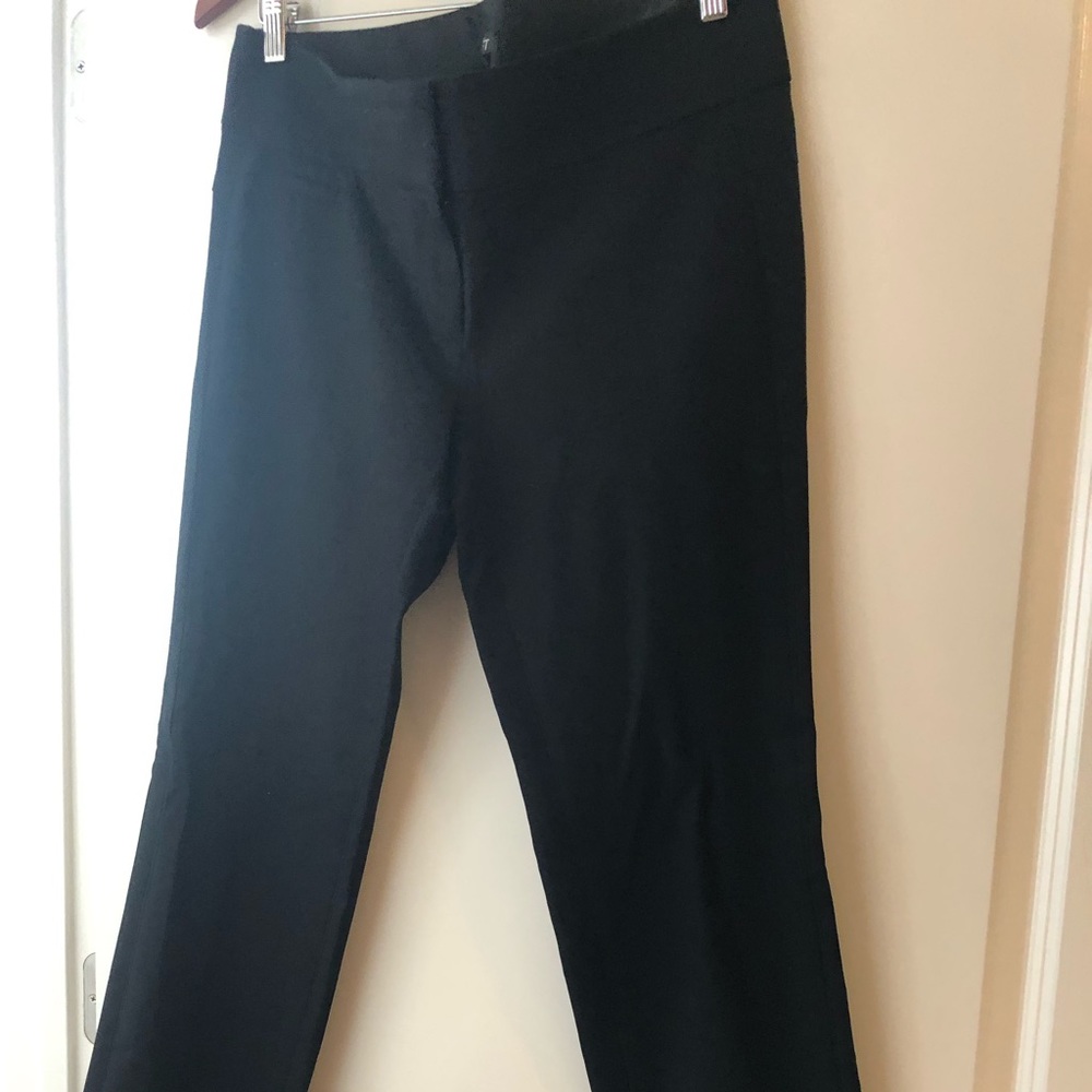 Black straight cut dress pants